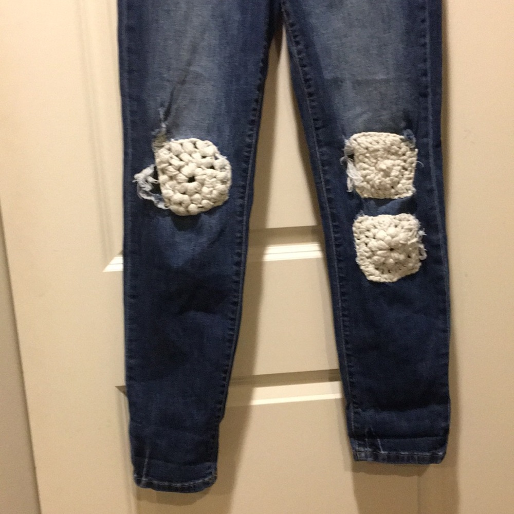 NWOT! Willow+Root crocheted The MOM fit ultra HIGH RISE High waist jeans size 26 - Picture 5 of 12